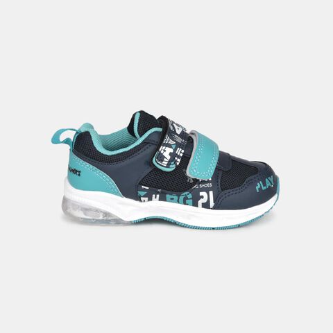 Bubblegummers navy printed sneaker shoes for kids